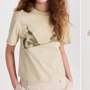 NWT Jacquemus Le Bikini T Shirt Khaki Size M